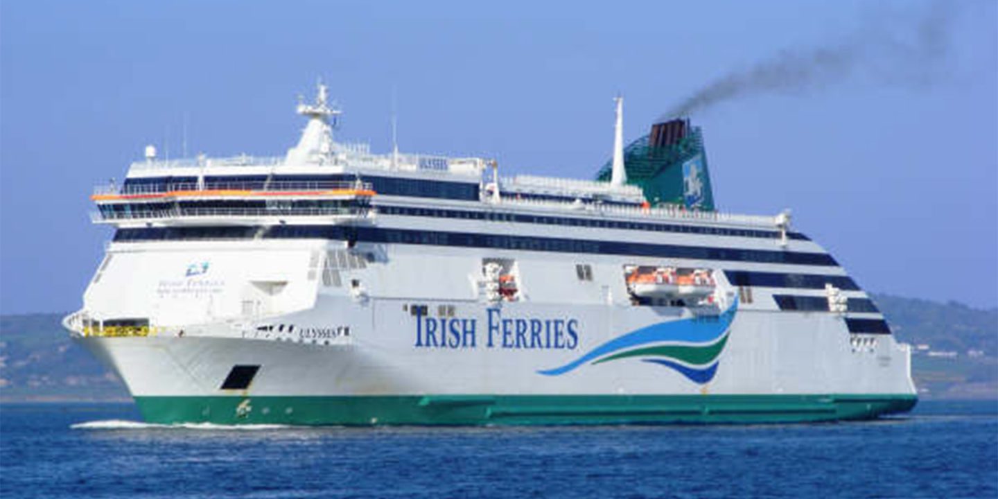 Irish Ferries Ulysses arriving in dublin