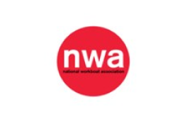 the national workboat association log in red and white