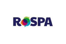 the rospa logo on a white background
