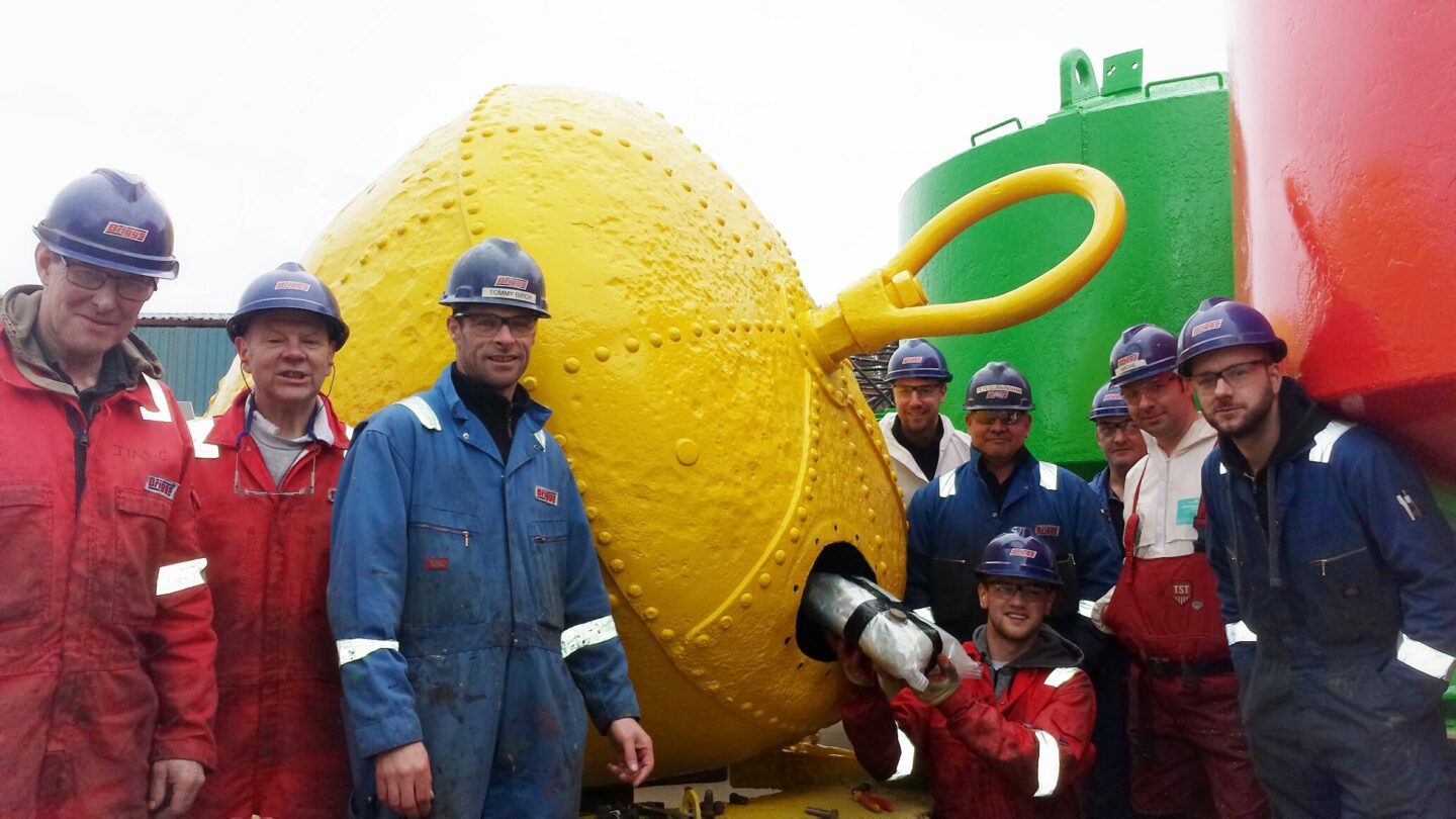 Briggs Refurbished an Ancient Buoy from BoNess Harbour