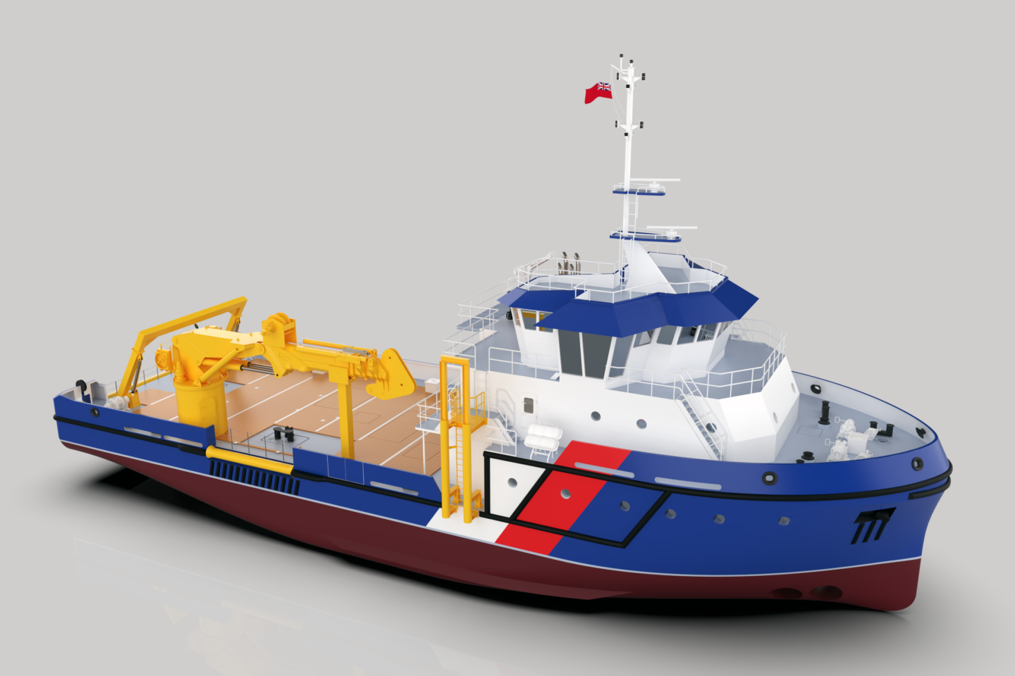 Briggs Marines newly commissioned Maintenance Support Vessel View