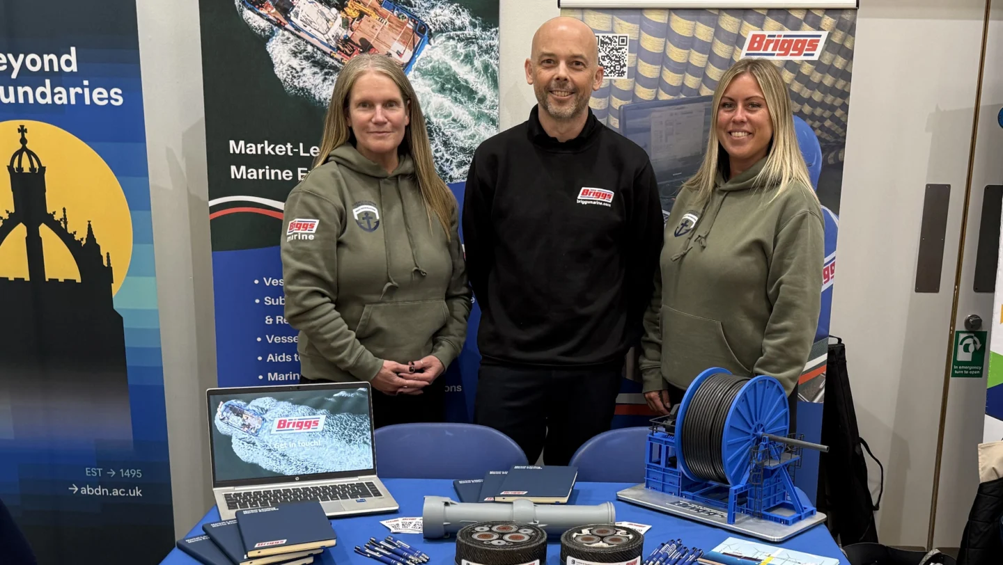Briggs Members of Staff Manning the Stand at Beath High School's Career Event